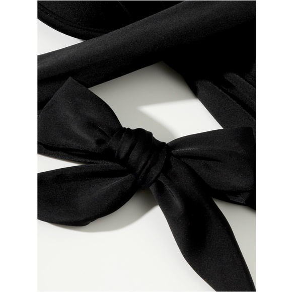 Black Push Up Swim Bra Top - Picture 7 of 9